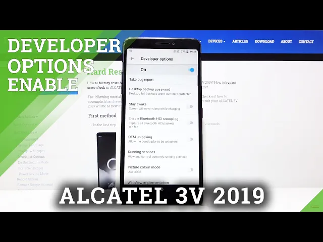 Video thumbnail for How to Enable Developer Options in ALCATEL 3V 2019 – Find Advanced Options