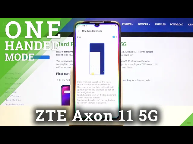 Video thumbnail for How to Enable One-Handed Mode on ZTE Axon 11 5G – Screen Easy Usage
