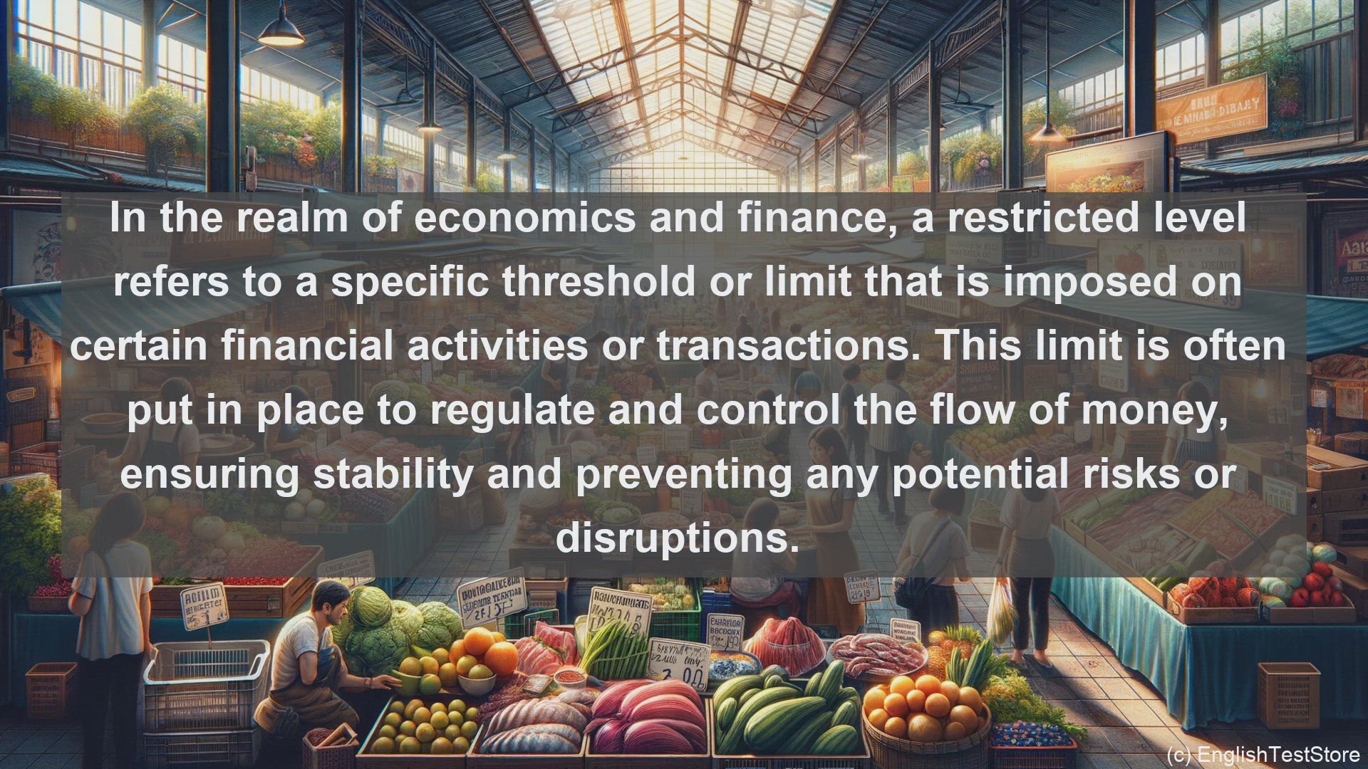 'Video thumbnail for Restricted level in economics and finance'