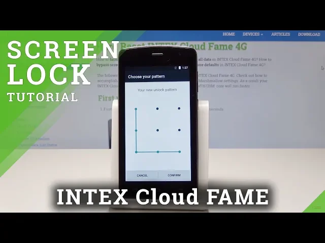 Video thumbnail for How to Add Pattern Lock in INTEX Cloud Fame 4G - Set Up Screen Lock