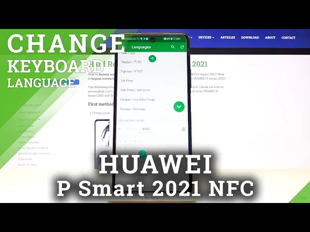 Video thumbnail for How to Set Up Keyboard Language in HUAWEI P Smart 2021 NFC - Change Keyboard Dictionary