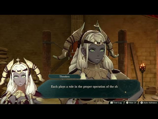 Video thumbnail for Fire Emblem: Fortune's Weave - 1 Theodora Path Ch 10: Main Match: Battle vs. Talimun - Pre-Match