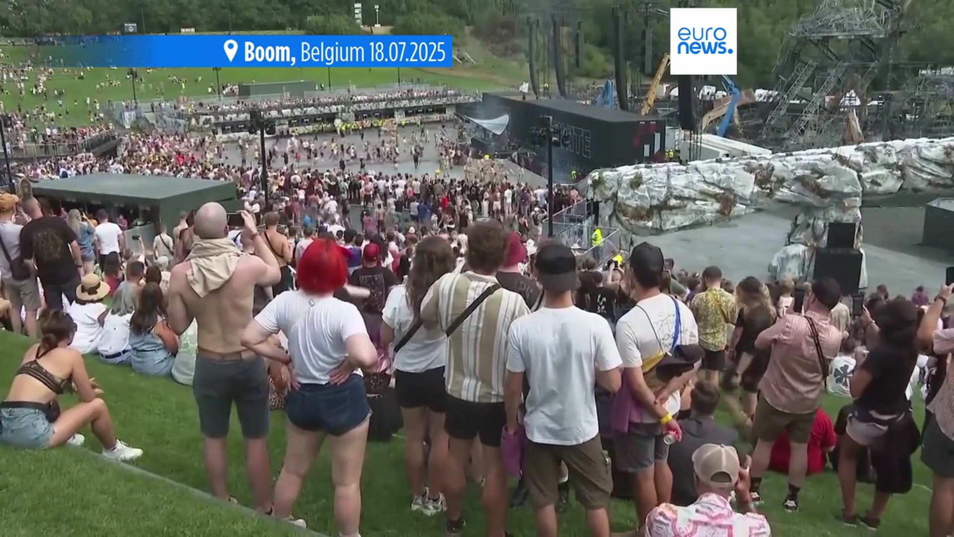 'Video thumbnail for Belgium's Tomorrowland festival opens after massive fire destroyed main stage'