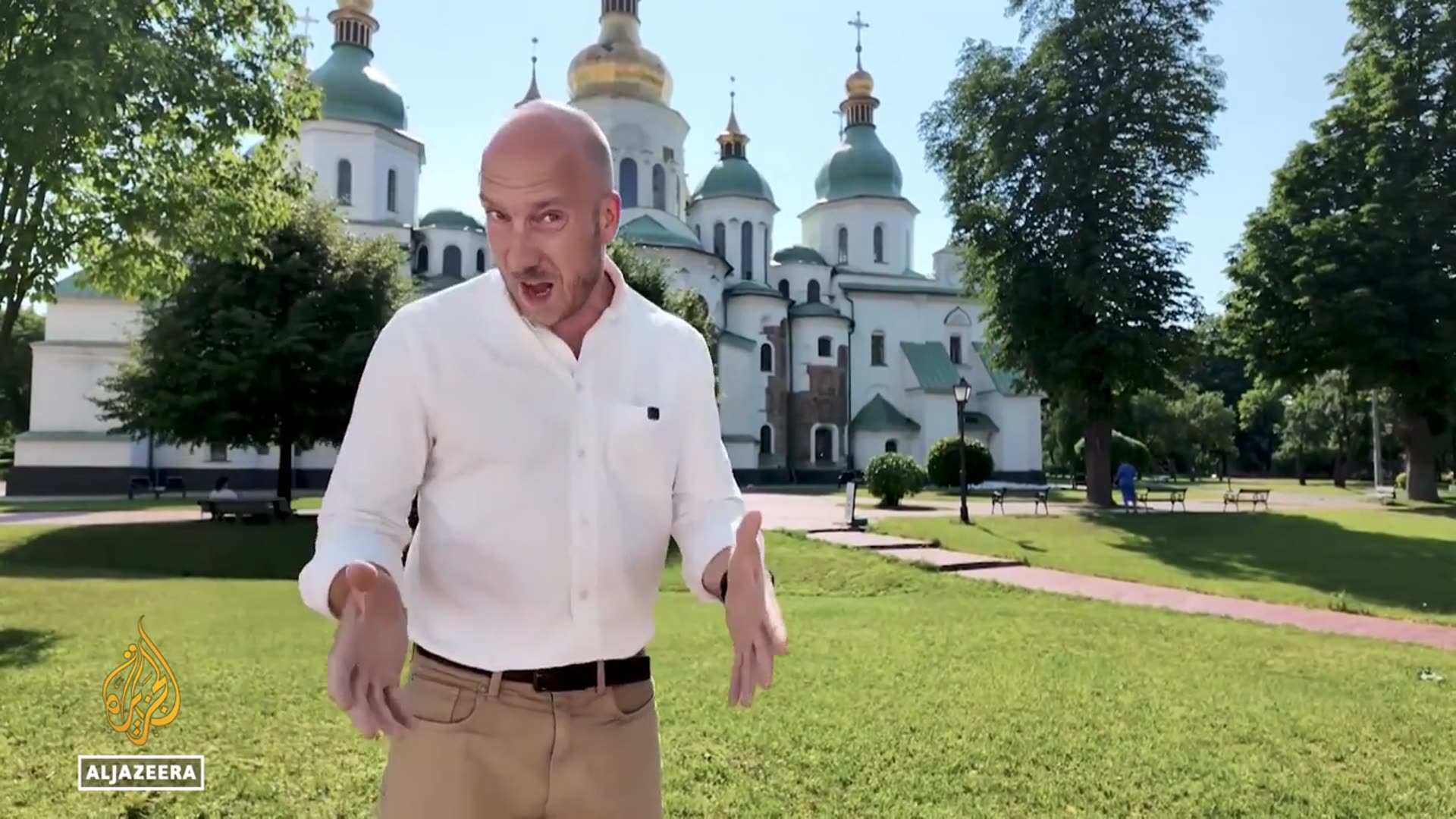'Video thumbnail for Ukraine’s Saint Sophia: A medieval marvel caught in Russia’s war'