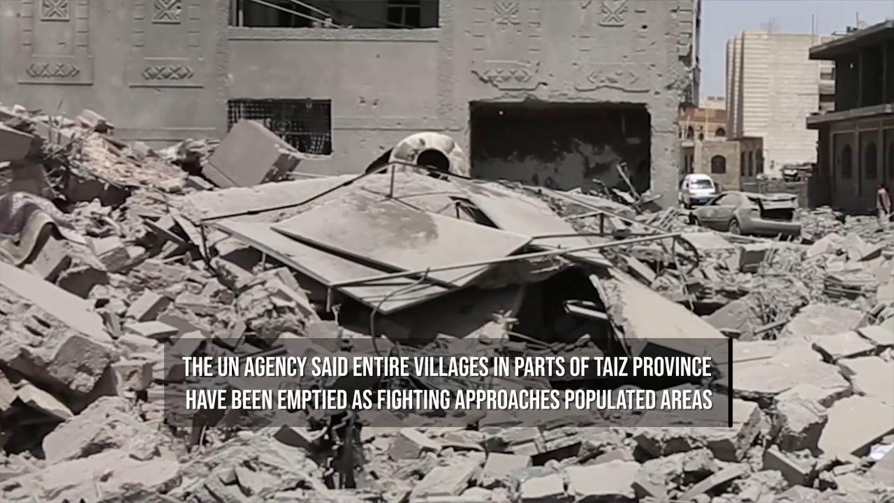 Video thumbnail for UN Warns of 46,000 Displaced as Yemen Fighting Escalates.