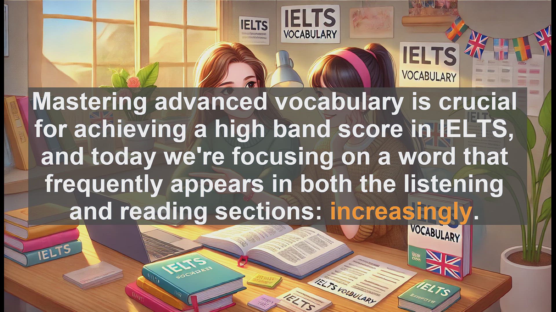 'Video thumbnail for 2500 Must Know IELTS 6.5 Vocabulary - IELTS Vocabulary: Mastering the Word 'Increasingly''