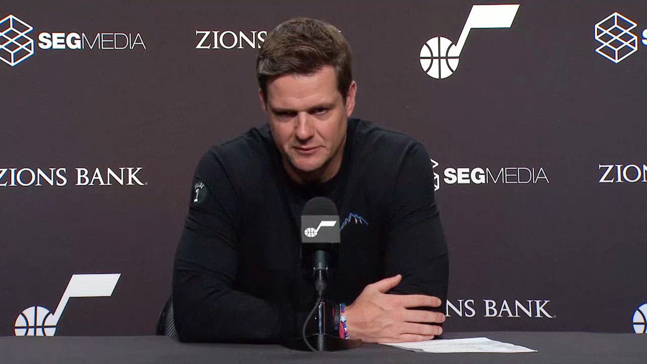 Video thumbnail for Will Hardy on Jazz's Failure to Slow Down Warriors: 'Didn't Execute Well Enough at the Point of Attack'