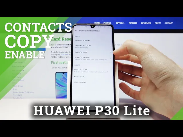 Video thumbnail for How to Copy Contacts in HUAWEI P30 Lite – Transfer Contacts
