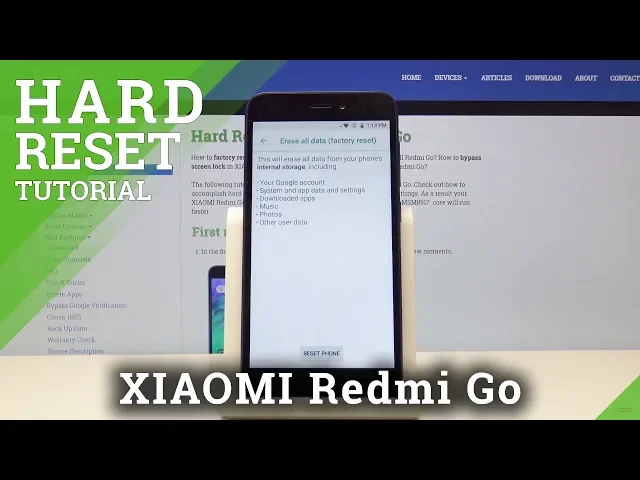 Video thumbnail for How to Wipe Data in XIAOMI Redmi Go - Hard Reset / Bypass Screen Lock