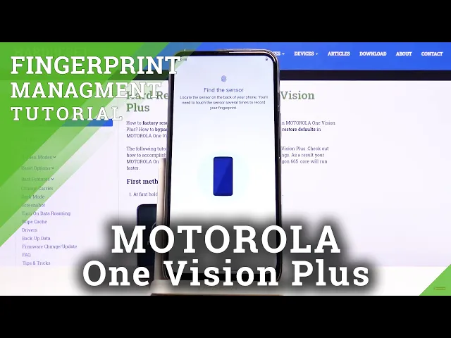 Video thumbnail for How to Add  Fingerprint in MOTOROLA One Vision Plus – Set Up Fingerprint Screen Unlocking