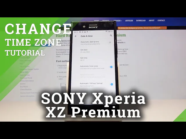 Video thumbnail for How to Set Up Time in SONY Xperia XZ Premium – Date & Time Settings