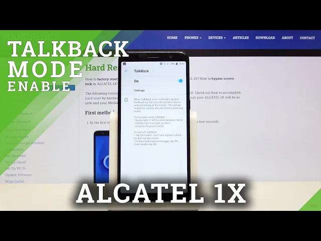 Video thumbnail for How to Use Talkback in ALCATEL 1X – Screen Reader