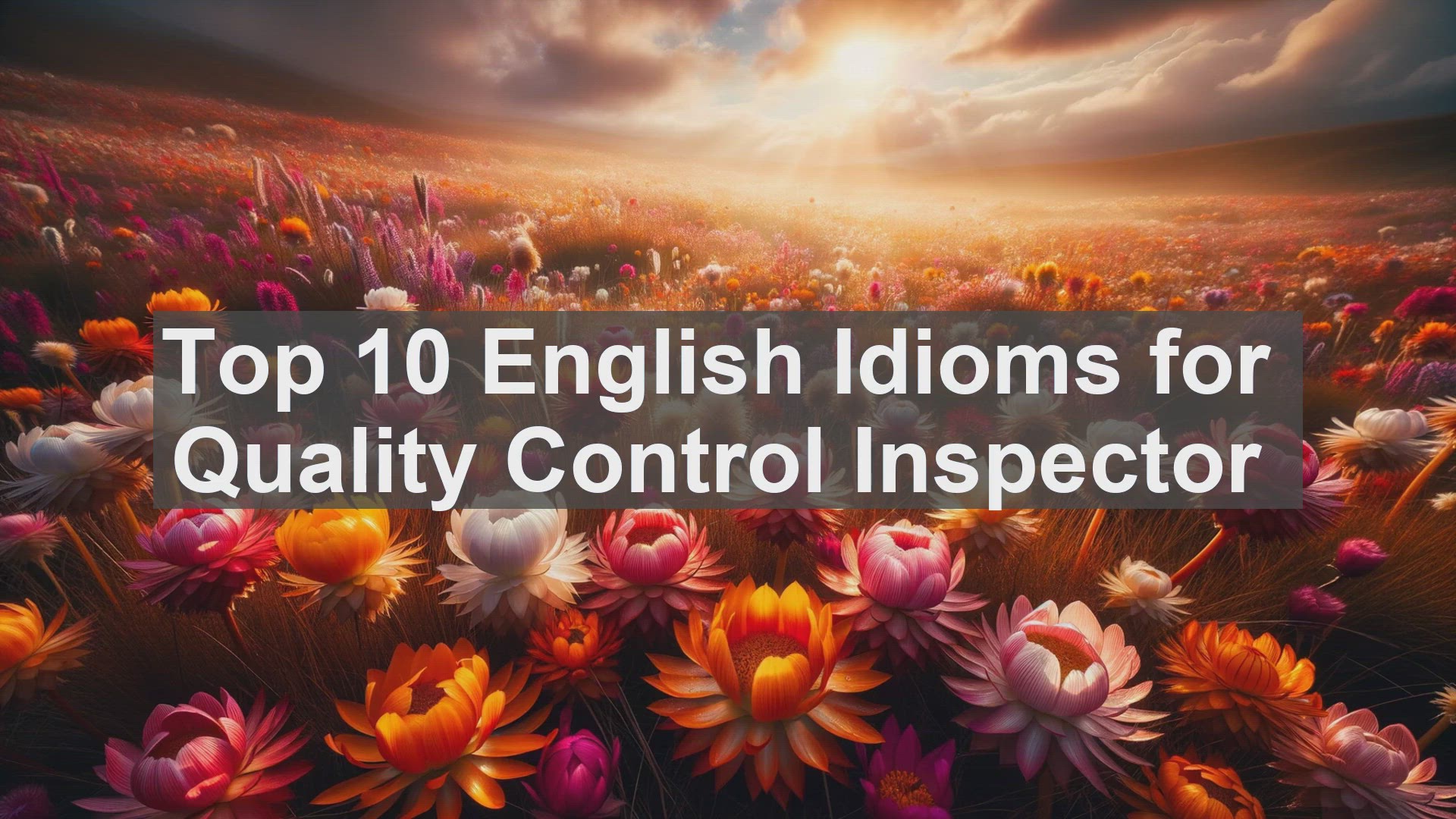 'Video thumbnail for Top 10 English Idioms for Quality Control Inspector'