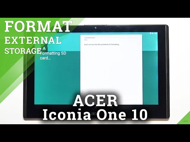 Video thumbnail for How to Format SD Card in ACER Iconia One 10 – Erase External Storage