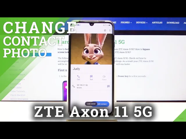Video thumbnail for How to Add Photo to Contact in ZTE Axon 11 5G – Create Contact Profile