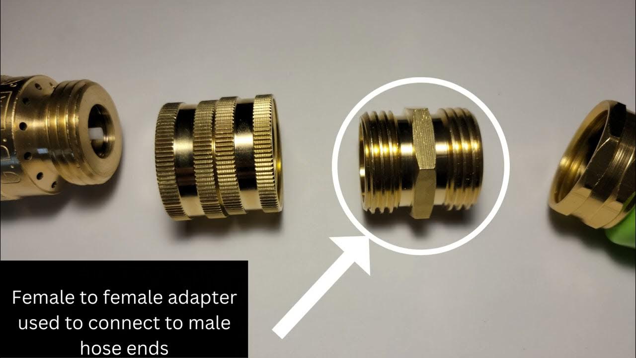 'Video thumbnail for Garden Hose Adapter Garden Connectors explained'