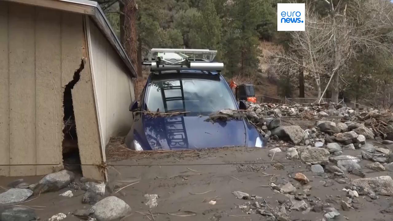 Video thumbnail for California storm eases but flooding and avalanche risks remain high
