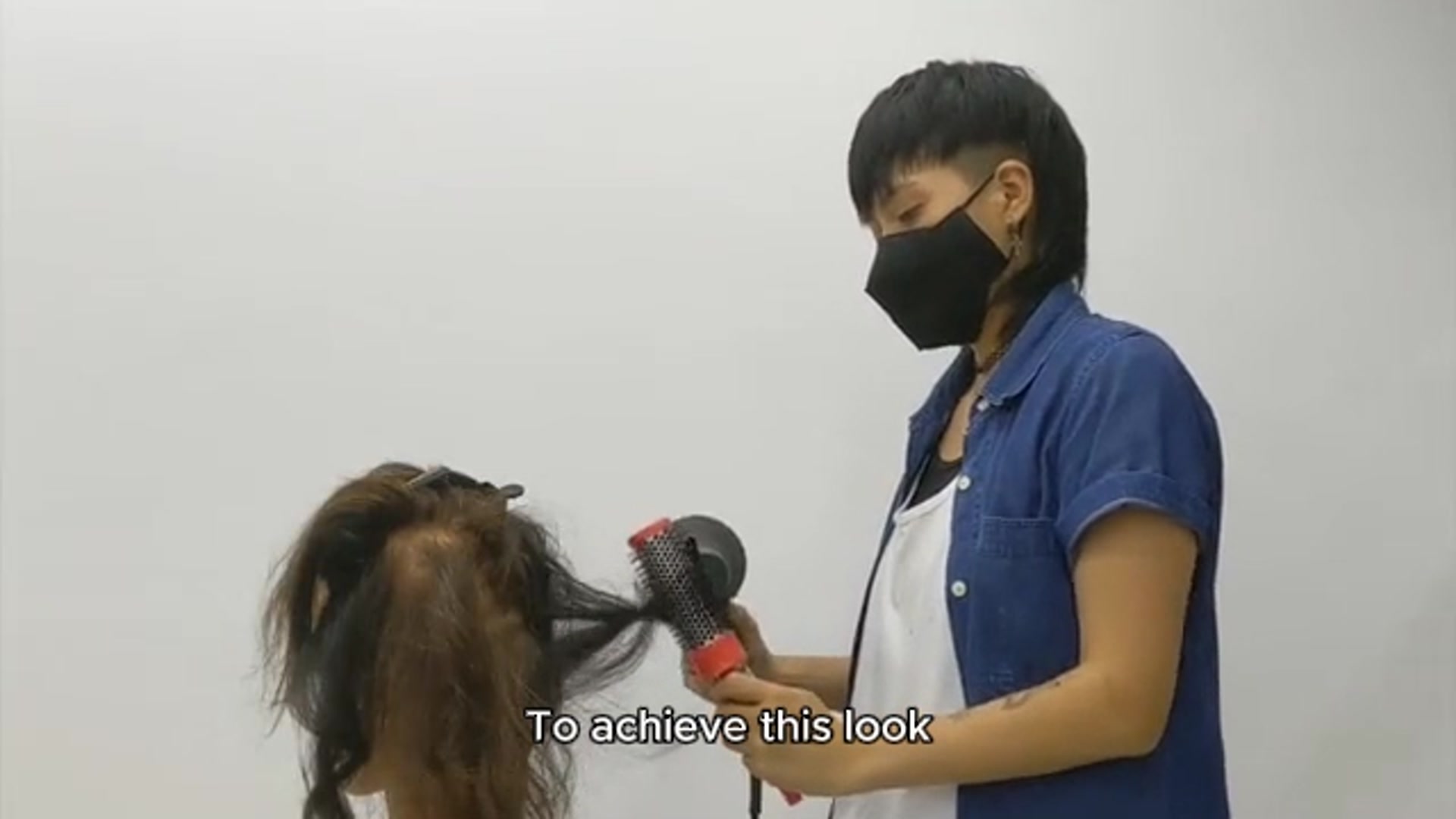 Video thumbnail for Sleek Curtain Bangs haircut