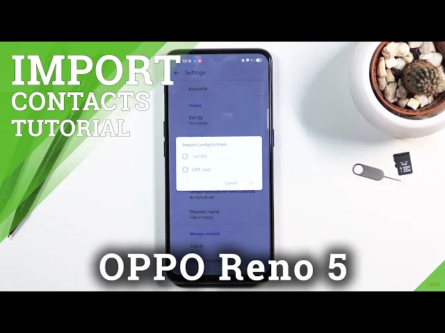 Video thumbnail for How to Import Contacts from SIM Card to OPPO Reno 5 5G – Move Phone Numbers