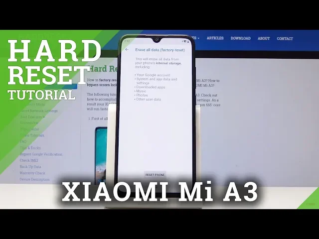 Video thumbnail for How to Factory Reset XIAOMI Mi A3 - Erase All Content & Settings