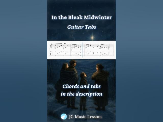 Video thumbnail for In the Bleak Midwinter guitar tabs 🎸