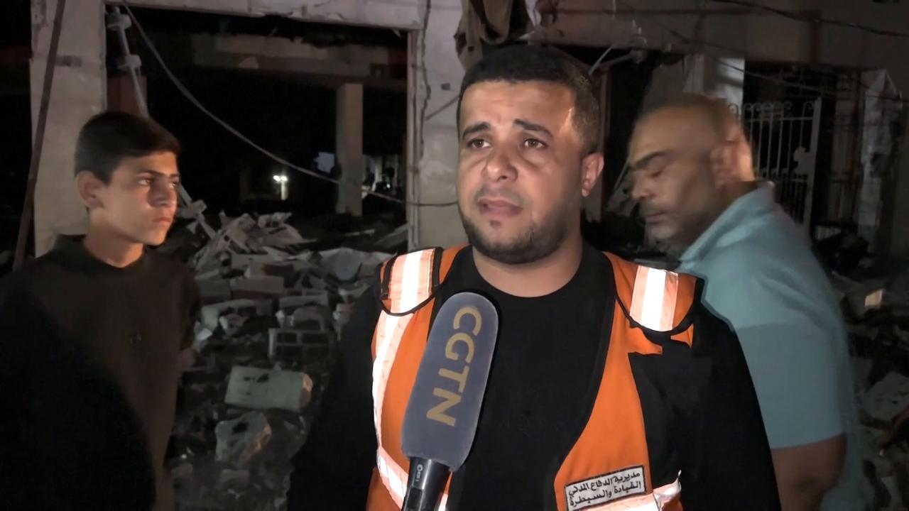 Video thumbnail for Israel strikes residential apartment in Gaza City, causing heavy casualties.