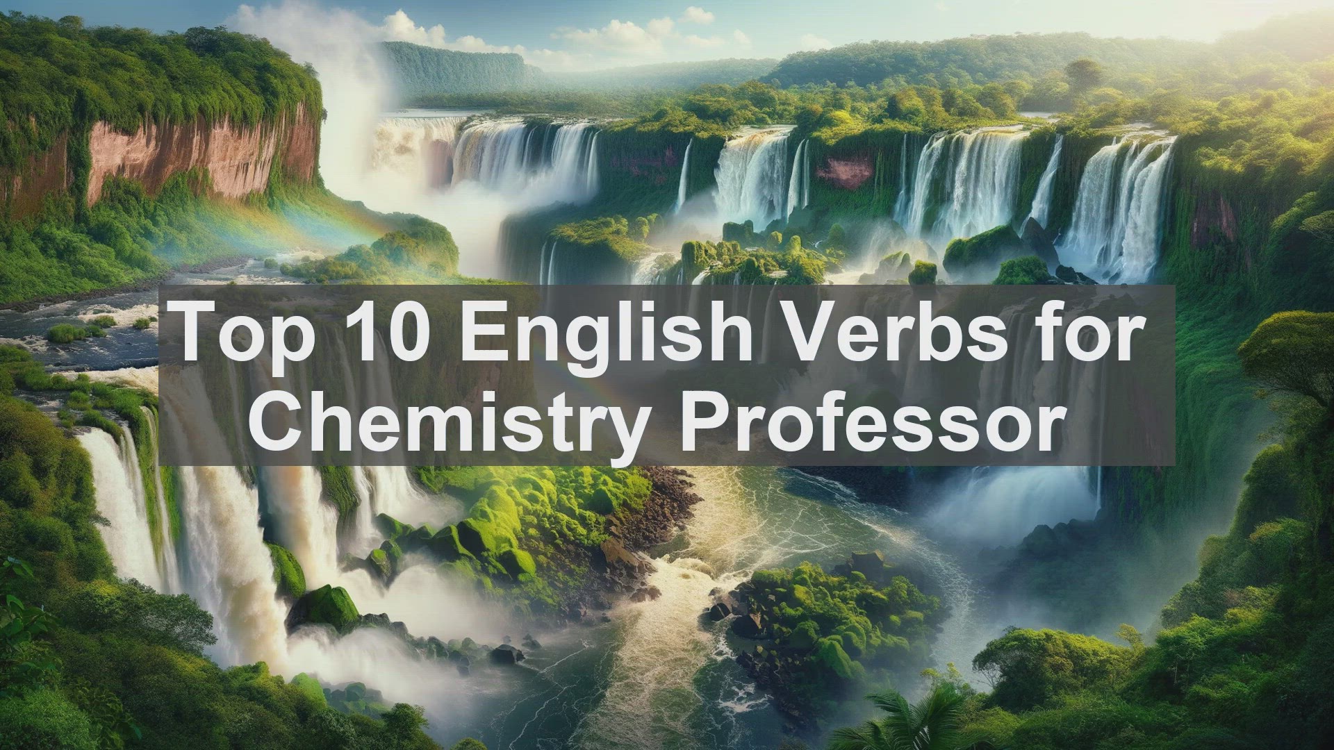 'Video thumbnail for Top 10 English Verbs for Chemistry Professor'