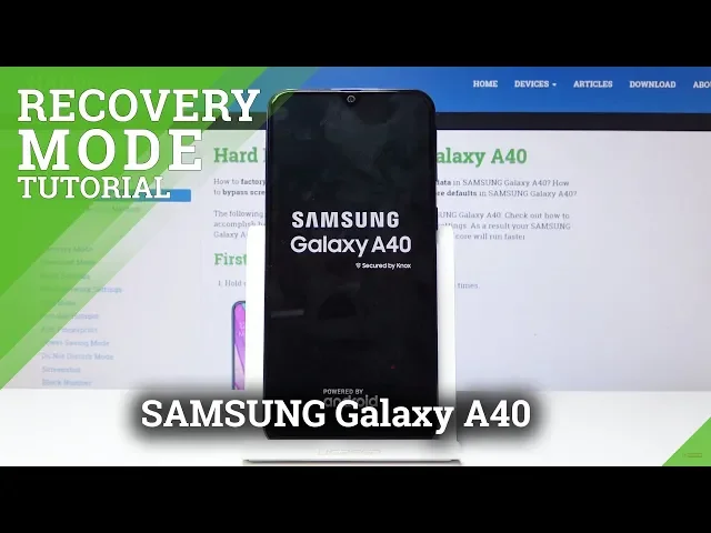 Video thumbnail for Recovery Mode SAMSUNG Galaxy A40 - How to Open & Exit Recovery Menu