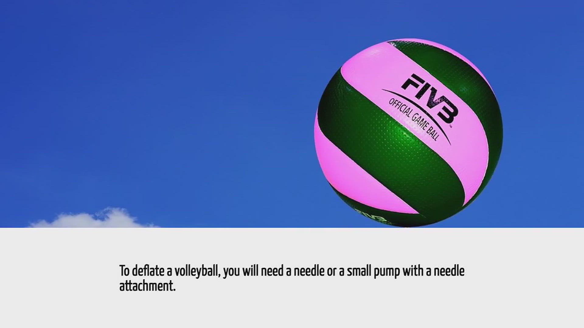 Video thumbnail for How To Deflate A Volleyball