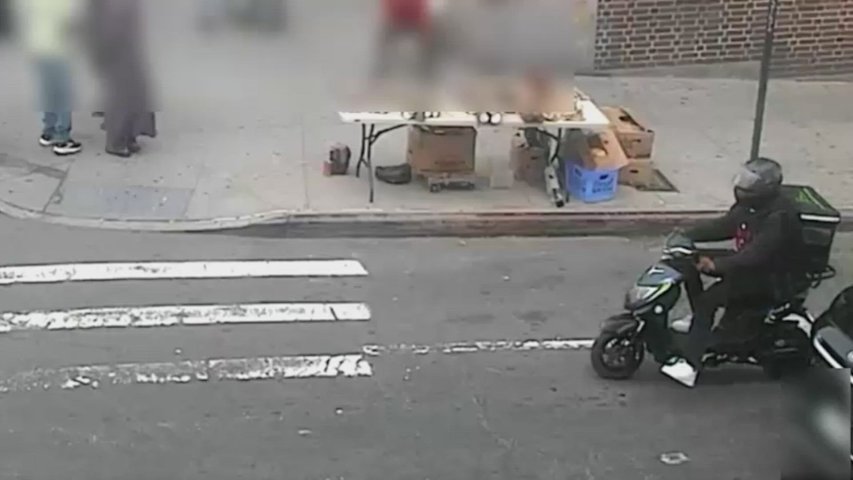 Video thumbnail for Over $10K in gold chains stolen during moped-riding snatching spree across the Bronx