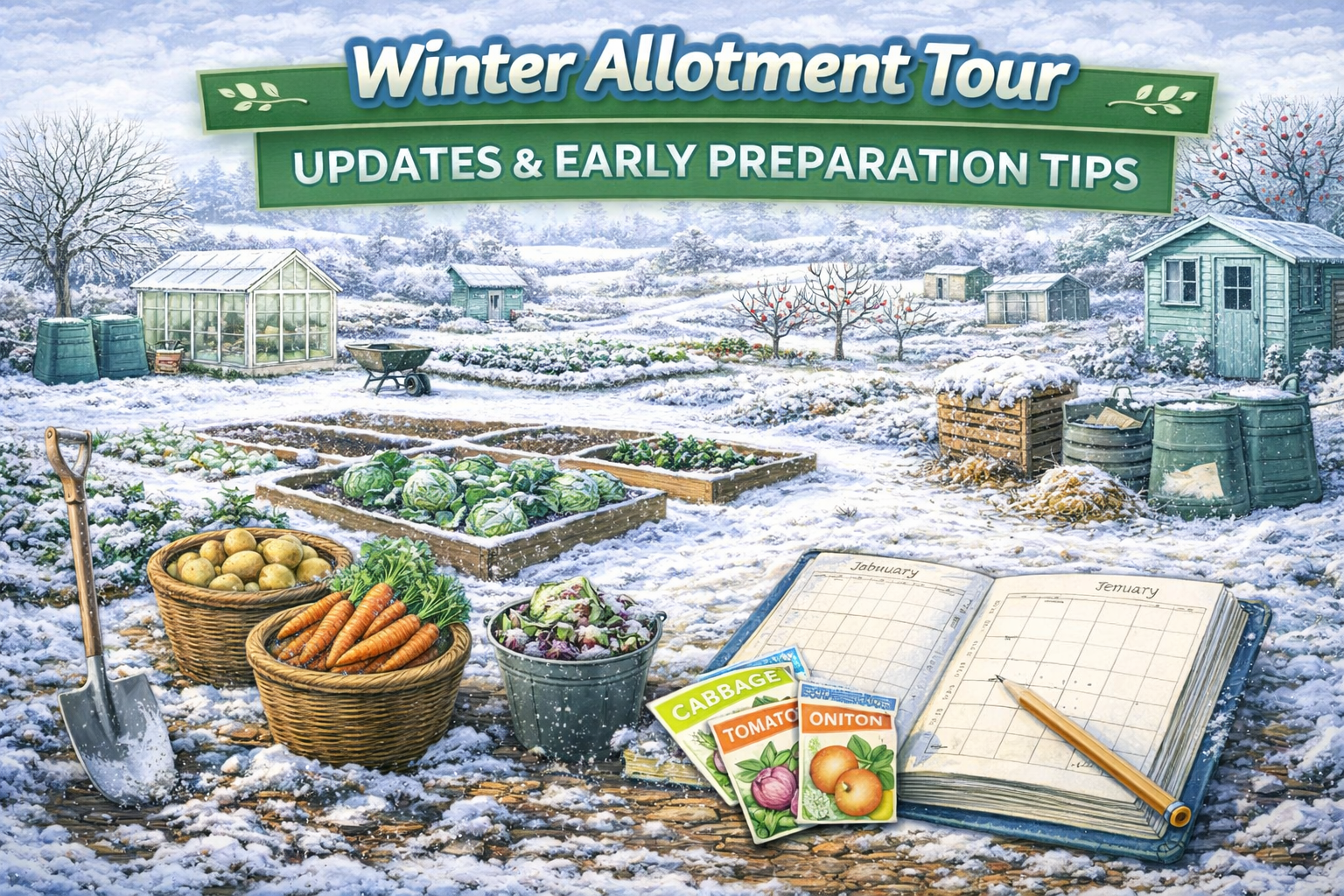 Video thumbnail for Winter Allotment Tour | Updates & Early Preparation Tips
