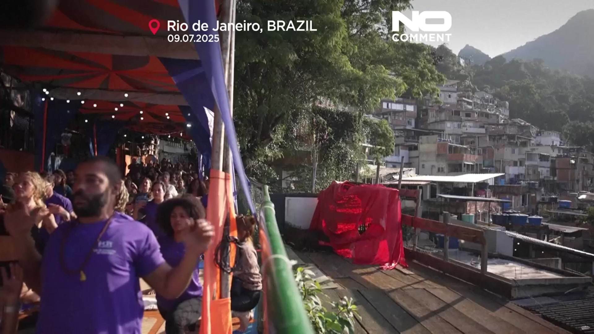 'Video thumbnail for Yoga initiative aims to train instructors in Rio’s favelas'