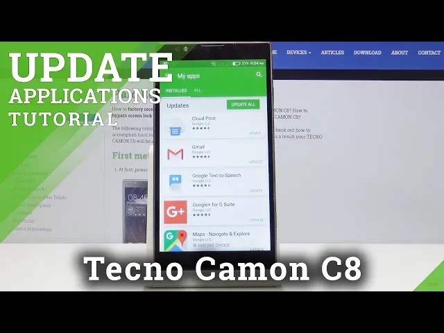 Video thumbnail for How to Update Apps in Tecno Camon C8 - Latest Applications Version