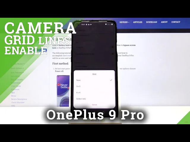 Video thumbnail for How to Activate Grid Lines on OnePlus 9 Pro – Camera Helper Lines
