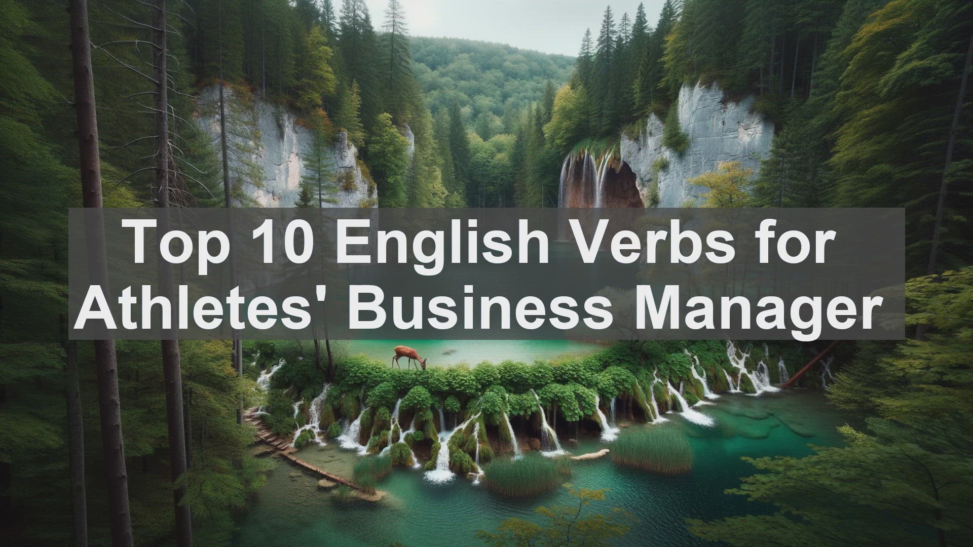 'Video thumbnail for Top 10 English Verbs for Athletes Business Manager'
