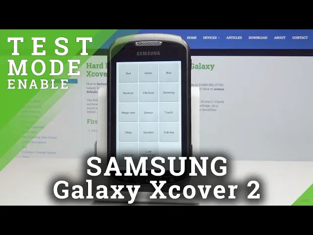 Video thumbnail for How to Test Hardware on Samsung Galaxy Xcover 2 - Enter / Exit Test Mode