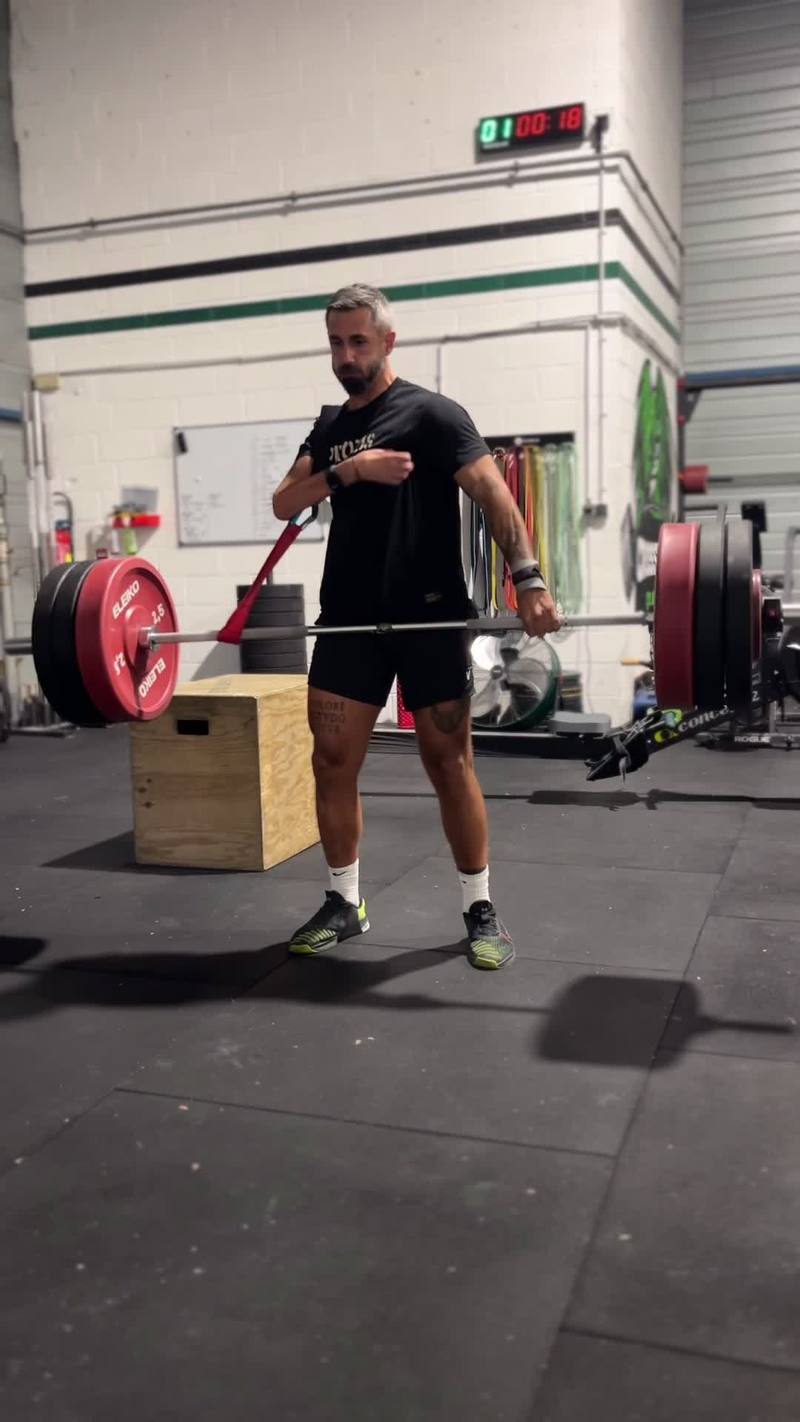 Video thumbnail for Adaptive One Arm CrossFit Power with Deadlifts Rowing and Box Jumps