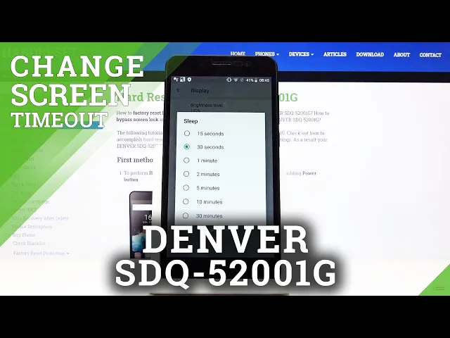 Video thumbnail for How to Use Screen Timeout in DENVER SDQ-52001G – Manage Screen Timeout
