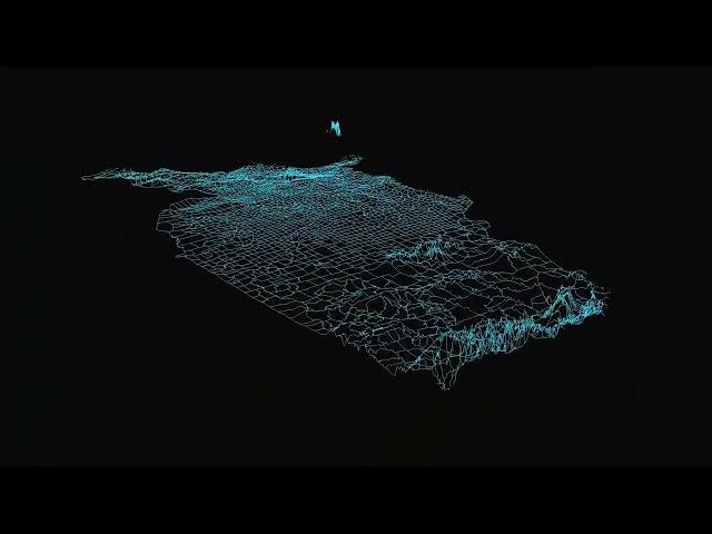 Video thumbnail for U.S. County Border Precipitation Lines