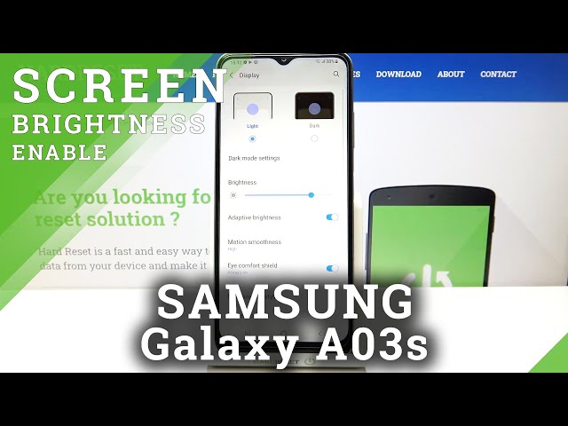 Video thumbnail for How to Activate Eye Comfort Mode in SAMSUNG Galaxy A03s – Adjust Brightness