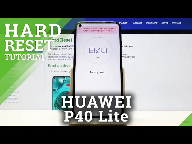 Video thumbnail for Hard Reset Huawei P40 Lite – Remove Screen Lock / Wipe Data