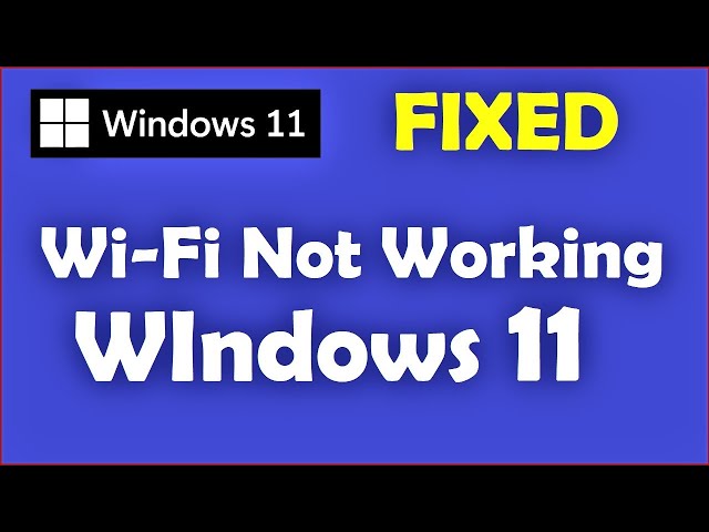 'Video thumbnail for WiFi Not Working on Windows 11'