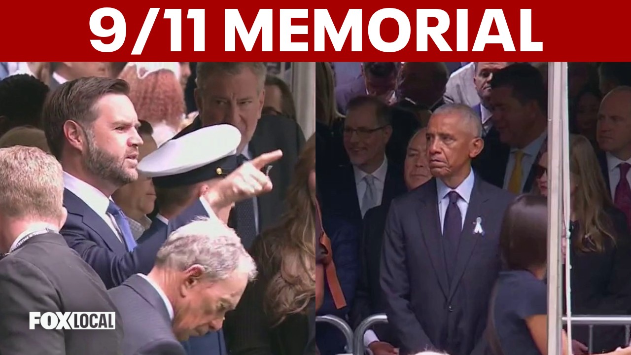 Video thumbnail for Bidens, Obamas and Vance attend 9/11 memorial ceremony in NYC