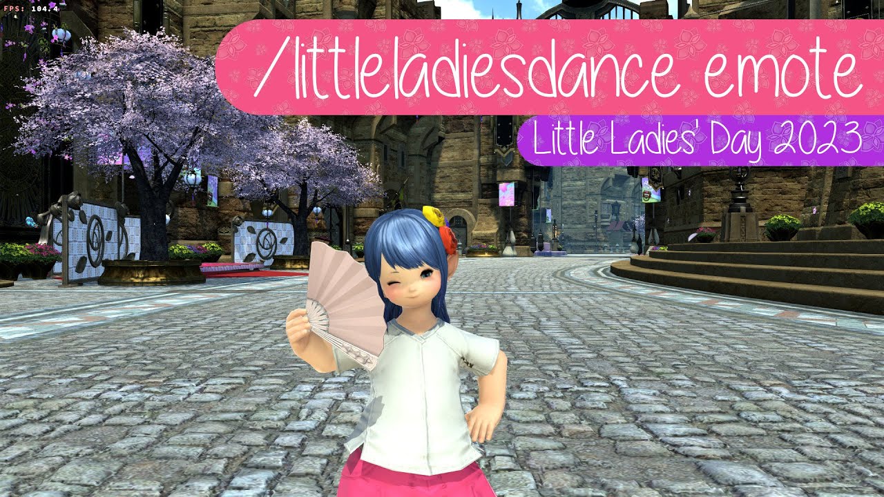 Video thumbnail for FFXIV Little Ladies' Dance Emote - Ballroom Etiquette: Fan Fare |  FF14 Little Ladies' Day 2023