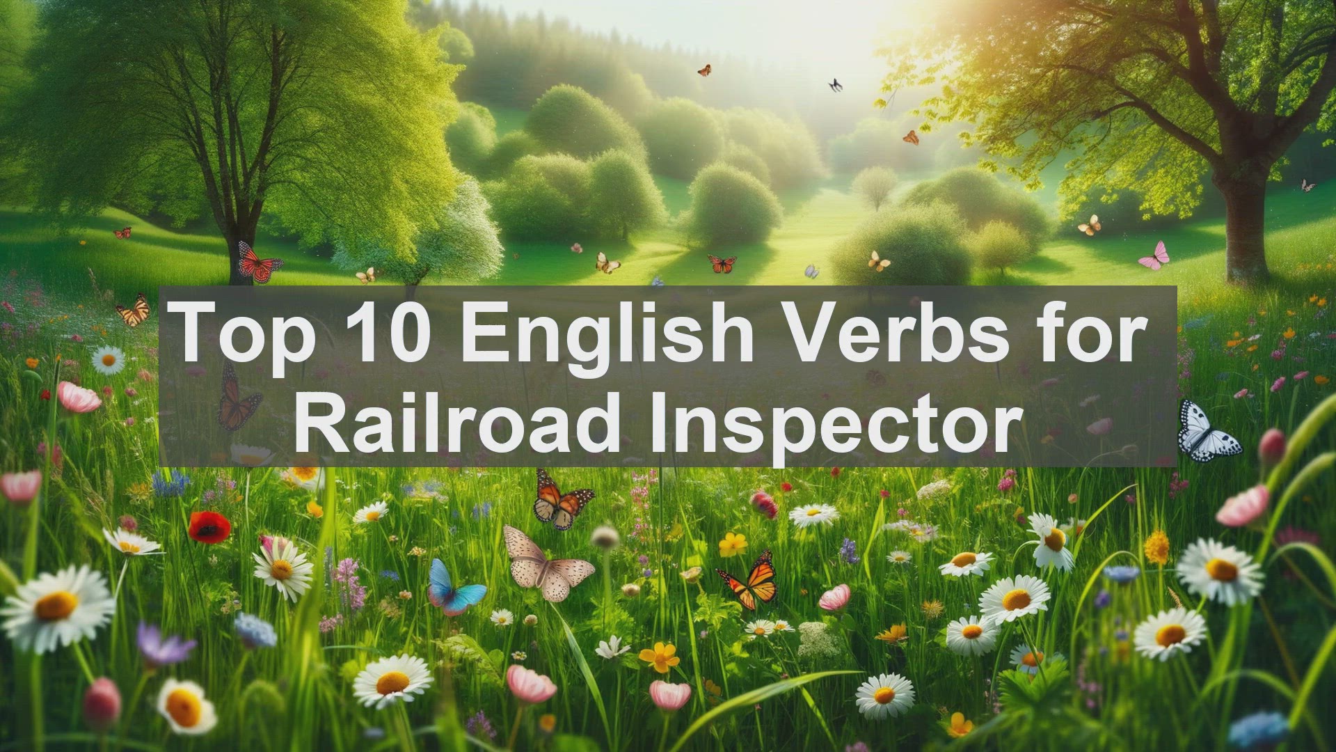 'Video thumbnail for Top 10 English Verbs for Railroad Inspector'