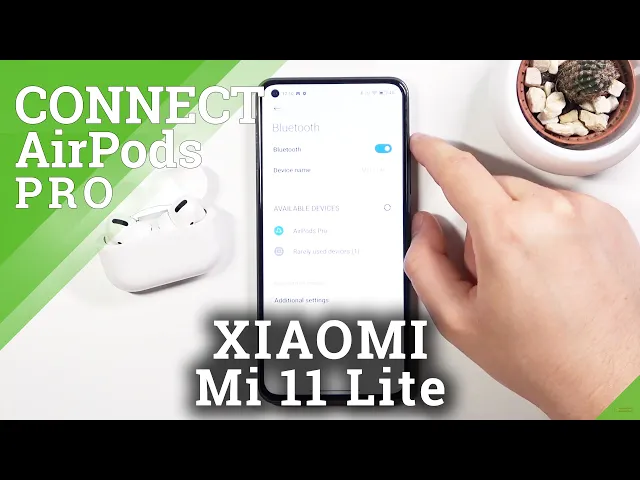 Video thumbnail for How to Connect AirPods Pro to XIAOMI Mi 11 Lite – Link Bluetooth Accessory