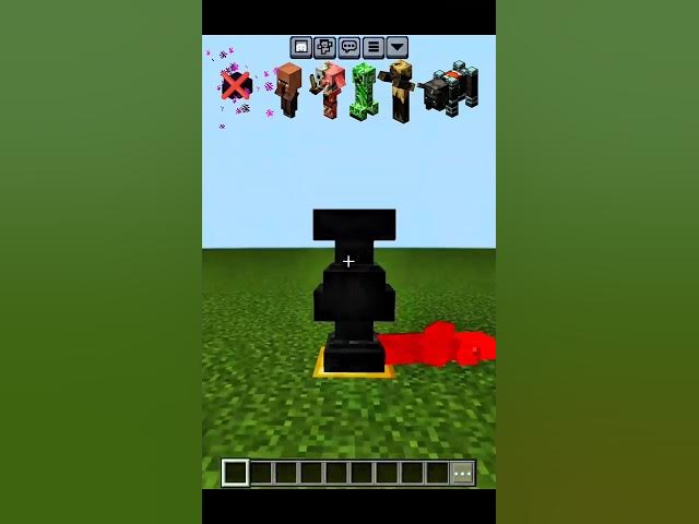 Video thumbnail for Minecraft mobs Vs anvil fall (thick of it) #minecraft #shorts