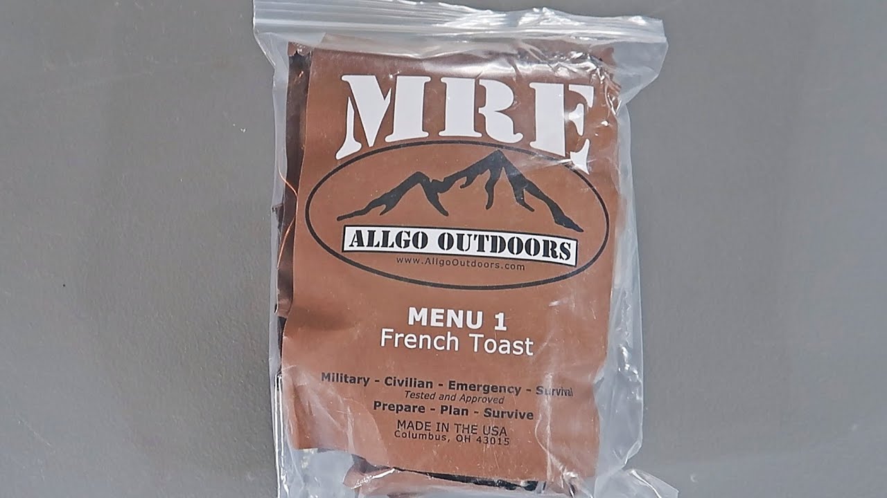 Video thumbnail for Tasting Allgo Outdoors Military Spec MRE (Meal Ready To Eat) Menu 1