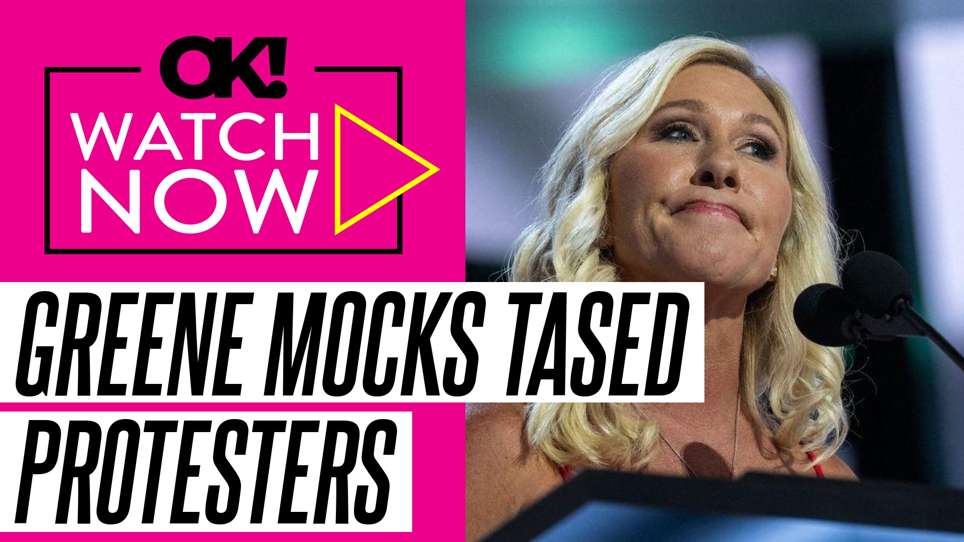 Video thumbnail for Marjorie Taylor Greene Laughs at Protesters Being Tased and Escorted Out of Her Georgia Town Hall