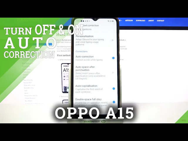 Video thumbnail for How to Enable Auto Correction in OPPO A15 – Disable Auto Correction